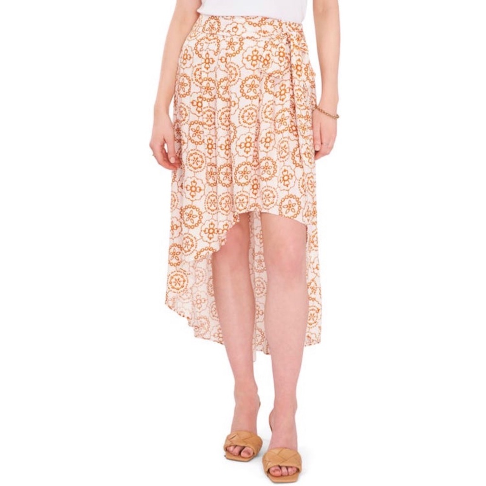 Vince Camuto Printed Hi-lo Maxi Skirt